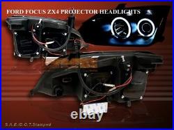 05-07 Ford Focus Zx4 Projector Headlights Halo Ccfl Bc