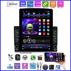 10.1in 1DIN Android 8.1 Car Radio Stereo MP5 Player GPS Sat Nav BT WIFI Hotspot