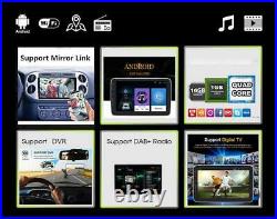 10.1in 1DIN Car Stereo Radio MP5 Player GPS SAT NAV Head Unit WiFi Android 9.1