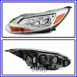 12-14 Ford Focus Headlights Replacement with Corner Amber Signal Lamps Pair Set