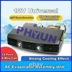12V Car Truck Air Conditioning 3 Speed Evaporator Assembly A/C Compressor System