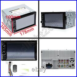 2 DIN 6.2'' Car Head Unit DVD Player Stereo + Rearview Camera Mirrorlink For GPS