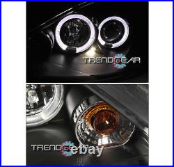 2000-2004 Ford Focus Zx3 Zx5 Twin Halo Projector Headlights Black 2001 2002 2003