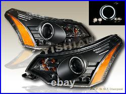 2008-2011 Ford Focus Projector Headlights Led Ccfl Halo +tail Lights Led Red/clr