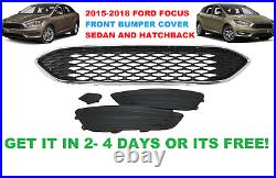 2015-2017 FORD FOCUS front BUMPER WITH GRILLS AND FOG LIGHT COVER