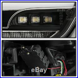 2015-2018 Ford Focus Hatchback LED SEQUENTIAL Signal Black Tail Lights Lamps Set
