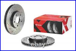 2x Brake Discs Pair Vented fits FORD FOCUS C-MAX 1.8 Front 03 to 07 278mm Set