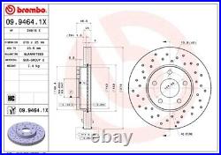 2x Brake Discs Pair Vented fits FORD FOCUS C-MAX 1.8 Front 03 to 07 278mm Set