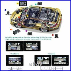 360° Full Parking View With Front/Rear/Right/Left 4 Cameras DVR&Video Monitoring