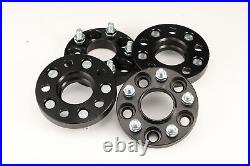 4x Black Wheel Spacers & Bolts Kit 5x108 63.4 20mm For Ford Focus MK2 MK3 RS ST