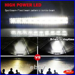 52 3000w LED Light Bar High Intensity Flood Lamp LAND ROVER DEFENDER 90 110 130