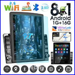 9.7 2 Din Android Car Stereo Radio Touch Screen Bluetooth GPS Sat Nav Player