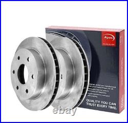 APEC Front Pair of Brake Discs for Ford Focus 1.6 February 1999 to February 2004