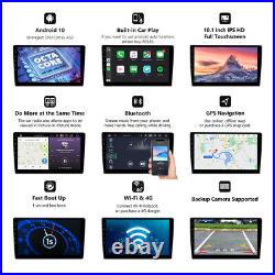 Android 10 8Core 4+64GB 2DIN Car Stereo 10.1 Head Unit GPS Sat Nav DAB+ CarPlay