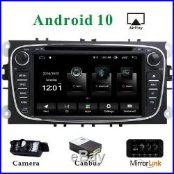 Android 10 Car DAB+ DVD GPS Navi Radio Head Unit For Ford Focus 2008-2010 Mondeo