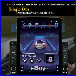 Android 8.1 1Din 10.1In Car Stereo Radio Sat Nav GPS WIFI MP5 Player&Rear Camera