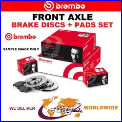 BREMBO Front Axle BRAKE DISCS + BRAKE PADS for FORD FOCUS II 2.5 ST 2005-2012