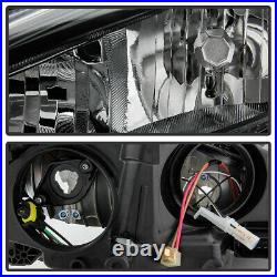 Black 2015 2016 2017 2018 Ford Focus Headlights Headlamps Driver+Passenger Set