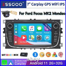DAB+ For Ford Focus Kuga Galaxy C/S-Max 7 IPS Car Stereo Android Carplay GPS FM
