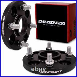DIRENZA 15mm BLACK WHEEL SPACERS 4x108 PAIR FOR FORD FIESTA FOCUS MONDEO RS ST