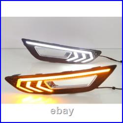 DRL For Ford Focus 2015 2016 LED Daytime Driving Running Light Fog Lamp With Turn DRL For Ford Focus 2015 2016 LED Daytime Driving Running Light Fog Lamp With Turn