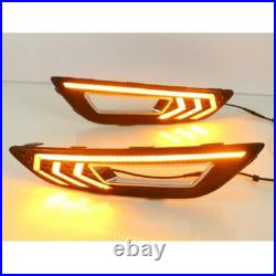 DRL For Ford Focus 2015 2016 LED Daytime Driving Running Light Fog Lamp With Turn DRL For Ford Focus 2015 2016 LED Daytime Driving Running Light Fog Lamp With Turn