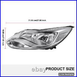 FOR Ford Focus Headlight Mk3 Zetec Hatchback 2011-2015 sliver Headlamp Passenger