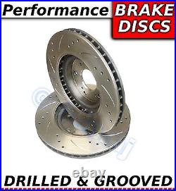 FORD FOCUS 1.8 TDCi 09/05-on 300MM Drilled & Grooved Sport FRONT Brake Discs