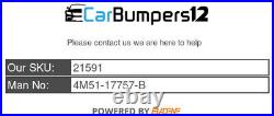 FORD FOCUS 2004 â 2008 FRONT BUMPER 4M51-17757-B