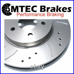 FORD FOCUS MK2 1.6 TDCi 05-09 FRONT BRAKE DISCS & PADS DRILLED GROOVED