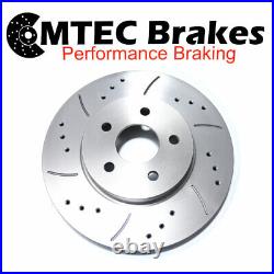 FORD FOCUS MK2 1.6 TDCi 05-09 FRONT BRAKE DISCS & PADS DRILLED GROOVED