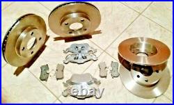 FORD FOCUS Mk 1 ST 170 98-04 TWO FRONT AND TWO REAR BRAKE DISCS & BRAKE PADS