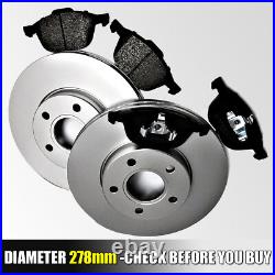 FORD FOCUS Mk2 FRONT BRAKE DISCS & AND PADS 1.4 1.6 1.8 2.0 TDCI 04-2011 278MM