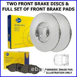 FRONT BRAKE DISCS AND BRAKE PADS FITS FORD FOCUS C-MAX KUGA VOLVO S40 V50 300mm