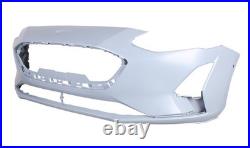 Fits Ford Focus Front Bumper Primed With Park Assist Holes Not Active 2018-2022 Fits Ford Focus Front Bumper Primed With Park Assist Holes Not Active 2018-2022