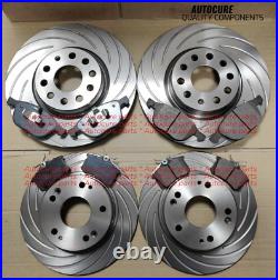 Fits Ford Focus St225/st2/st3 Front & Rear Grooved Brake Discs & Pads Set Fits Ford Focus St225/st2/st3 Front & Rear Grooved Brake Discs & Pads Set