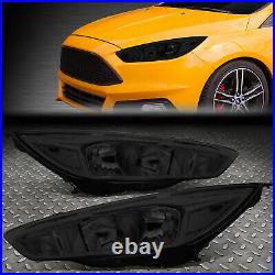 For 15-18 Ford Focus Factory Style Smoked Lens Clear Corner Headlight Head Lamps