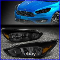 For 15-18 Ford Focus Tinted Housing Amber Corner Headlight Replacement Head Lamp