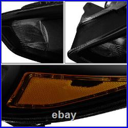 For 15-18 Ford Focus Tinted Housing Amber Corner Headlight Replacement Head Lamp