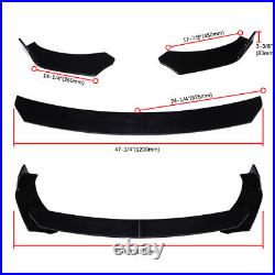 For Ford Fiesta Focus ST RS Front Bumper Lip Splitter + Side Skirts + Rear Spats
