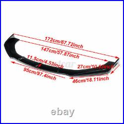 For Ford Fiesta MK6 Front Bumper Cup Chin Spoiler Lip Valance Splitter GLOSSY