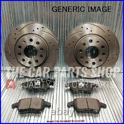 For Ford Focus 2.5 St Drilled Grooved Front Brake Discs 320mm & New Pads