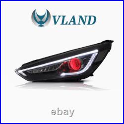 For Ford Focus 2015-2018 LED Headlights Evil Eyes withAmber Sequential Signal Lamp For Ford Focus 2015-2018 LED Headlights Evil Eyes withAmber Sequential Signal Lamp