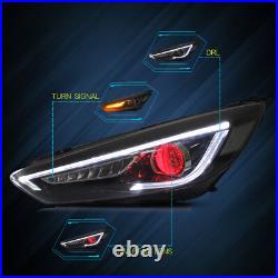 For Ford Focus 2015-2018 LED Headlights Evil Eyes withAmber Sequential Signal Lamp For Ford Focus 2015-2018 LED Headlights Evil Eyes withAmber Sequential Signal Lamp