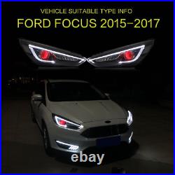 For Ford Focus 2015-2018 LED Headlights Evil Eyes withAmber Sequential Signal Lamp For Ford Focus 2015-2018 LED Headlights Evil Eyes withAmber Sequential Signal Lamp