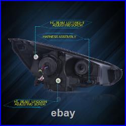 For Ford Focus 2015-2018 LED Headlights Evil Eyes withAmber Sequential Signal Lamp For Ford Focus 2015-2018 LED Headlights Evil Eyes withAmber Sequential Signal Lamp
