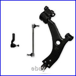 For Ford Focus MK2 2004-2012 Front Wishbone Arm Pair Links Tie Rod Ends 21mm Kit