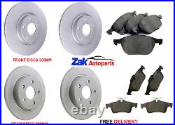 For Ford Focus Mk2 05-10 Front & Rear Brake Discs & Pads Set (check Size)