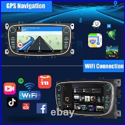 For Ford Focus Mondeo MK4 Galaxy CarPlay 32G Car Stereo Radio Sat Nav GPS BT AHD