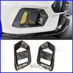 For Ford Focus RS 2016-2018 Carbon Fibre Look Front Fog Lamp Light Frame Replace